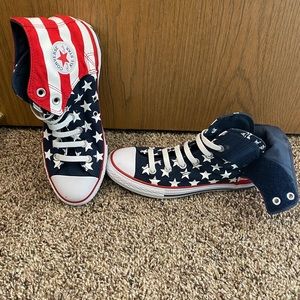 American flag Converse sneakers